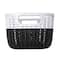 Simplify 9.4" Small 2-Tone Decorative Storage Basket